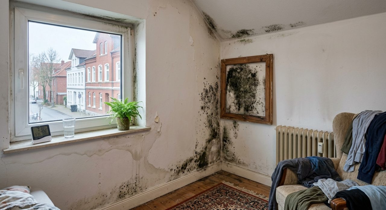 Wohnung voller Schimmelschäden